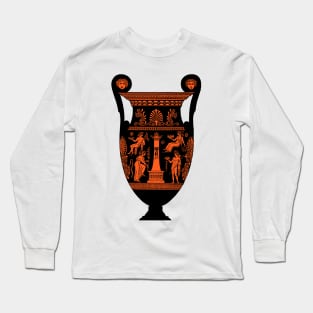 Red Figure Ancient Greek Urn Volute Krater Long Sleeve T-Shirt